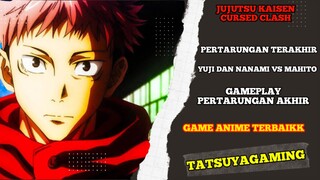 akhir dari pertarungan yuji dan nanami vs mahito di game Jujutsu kaisen cursed clash