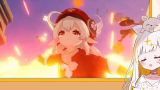 Japanese virtual anchor watched Genshin Impact Klee's pv and was called OP by the barrage, and then 