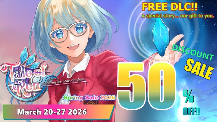 🎉 50% OFF RIGHT NOW! Tale of REN ~ Searching for HEART droplets ~ Thai Visual Novel 🔥