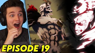 YUJI AND TODO VS. HANAMI! BLACK FLASH!! | Jujutsu Kaisen REACTION Episode 19