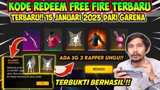 KODE REDEEM FREE FIRE TERBARU 2023 HARI INI 15 JANUARI