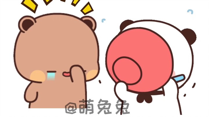 #一二布布 太可爱啦，这是上一桌剩下的#艾特你想艾特的人 #情侣日常 #可爱治愈