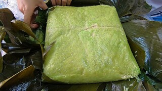 Sốc: ăn Bánh Chưng Khổng lồ nhất Tết 2021 một cái 5kg giá 800k ở Sài Gòn