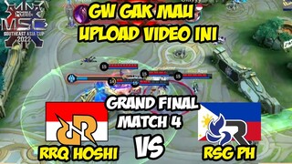 FULL NANGIS! UDAH BUKAN FULL SENYUM LAGI! GRAND FINAL RRQ HOSHI VS RSG MATCH 4