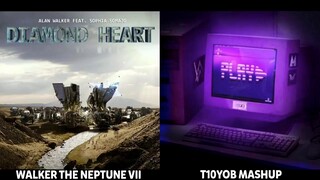 Diamond Heart ✘ Play [Remix Mashup] - Alan Walker, K-391 & Tungevaag & More •Collab ft. T10YOB•