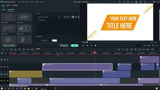 Animated Text in Element Motion Using Filmora X - Tutorial 2