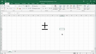 How to type Plus-Minus symbol in Excel workbook