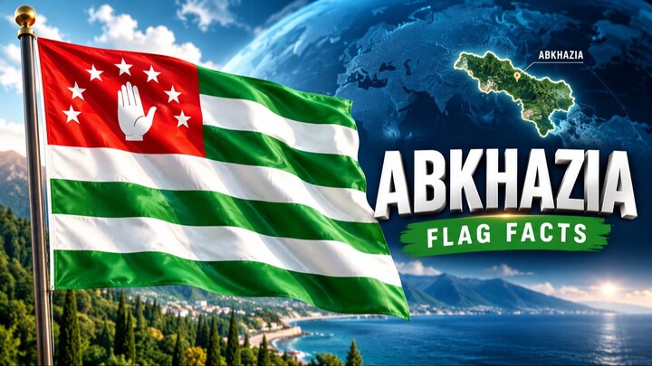 Abkhazia Flag 🇦🇧 | 3D Animation & Flag Facts | #Shorts