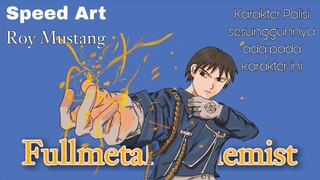 Karakter Polisi Sesungguhnya Ada Pada Polisi Ini || Speed Art Roy Mustang