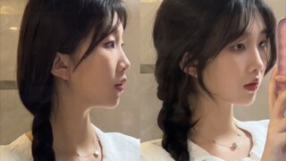 Rekomendasi untuk kamu yang rambutnya halus dan lepek, coba kepang kuncir samping yang sangat mudah 