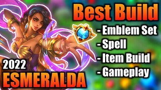 ESMERALDA BEST BUILD 2022 | TOP 1 GLOBAL ESMERALDA BUILD | ESMERALDA - MOBILE LEGENDS | MLBB