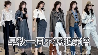 أسبوع من الإطلالات التي لا تكشف الساقين في بيئة العمل 🖤 إطلالات كاجوال للعمل تبعد عنك مظهر الشخص الع