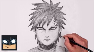 How To Draw Gaara | Naruto Sketch Tutorial