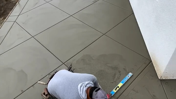 กระบวนการก่อสร้างพื้นผิวคอนกรีต