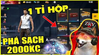 (Free Fire) Thử Thách Phá Hết 2000KC Mua Sạch Shop Giảm Giá Biến Acc Cùi Thành Acc VIP Và CÁI KẾT