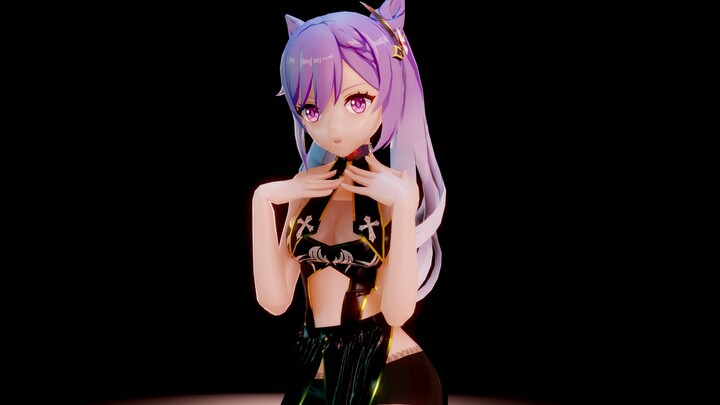 [Genshin Impact MMD/Cloth Calculation]❤Nun Keqing❤