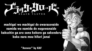 Answer - KAF