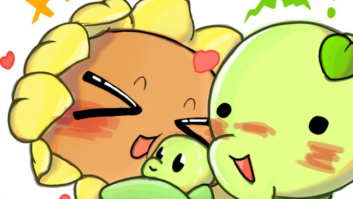 Sunflower and Pea Shooter (◍＞◡＜◍)