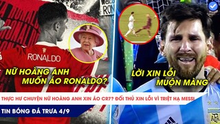 TIN BÓNG ĐÁ TRƯA 3/9: Thực hư chuyện Nữ Hoàng Anh xin áo Ronaldo? Triệt hạ M30 xong đối thủ xin lỗi?