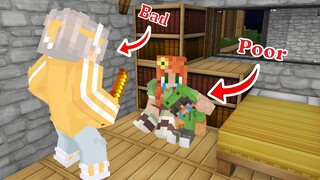 Bad Father Blix And Poor Baby In Minecraft !