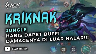 KRIKNAK JUNGLE DAPET BUFF DAMAGENYA TERLALU SAKIT! GAK LOGIS INI! | AoV | RoV | Liên Quân Mobile