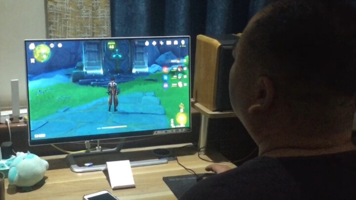 Some Real-Life Footage of My Dad Playing Genshin Impact