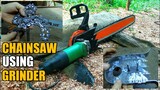 Diy Gadget for Electric Chain Saw Adaptor using Angle Grinder | How to make | Wood Cutting Tool