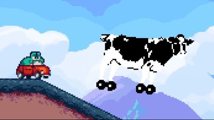 Is that a racing cow?...!
