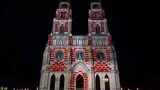 Vidéo mapping sur la cathédrale d'Orléans