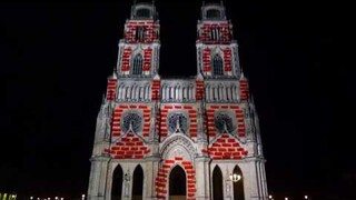Vidéo mapping sur la cathédrale d'Orléans
