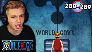LUFFY'S GEAR 3?? | One Piece Episode 288 - 289 REACTION!!