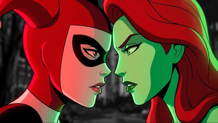 Harley & Poison Ivy 💚 #harleyquinn #dccomics #hiedravenenosa