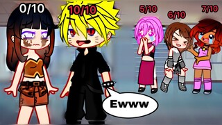 Beauty Scale 🤢 || Gacha meme trend || Naruto AU || Gacha Club