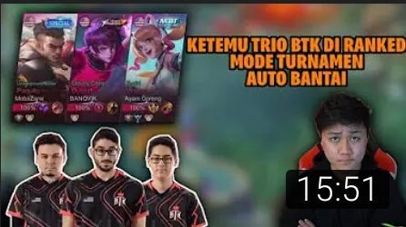 JEJE KETEMU MOBAZANE / TRIO BTK DI RANKED! AUTO MODE TURNAMEN - Mobile Legends