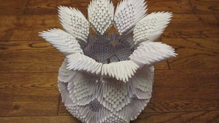 [Stop motion animation] Membuat vas bunga dengan kertas.