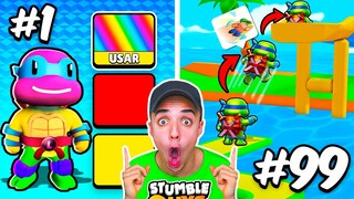 PROBÉ 100 NUEVOS PRO TIPS de STUMBLE GUYS en 24 HORAS... 😱