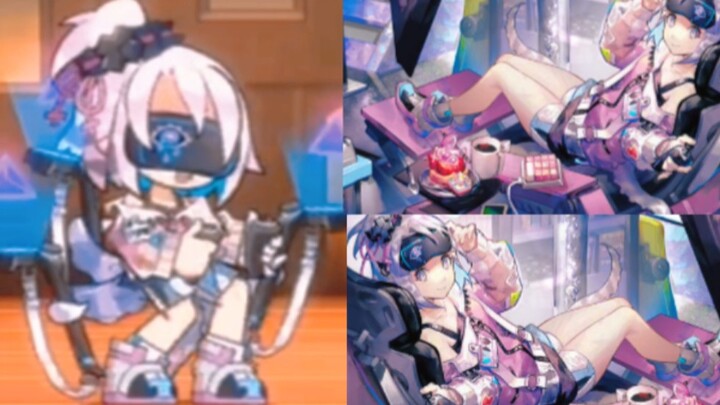 [Arknights — Video Game Girl Skin — Preview of Qili’s Skin Effects] The Video Game Girl’s clubbing s