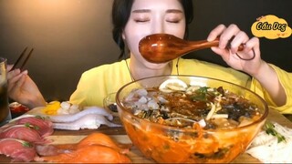 Súp cá sống lạnh, bào ngư, mực, hải sâm, cá dẹt, cá đá 4 #amthuc