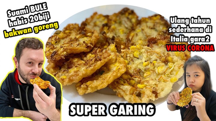 SUAMI BULE TERGILA GILA DENGAN BAKWAN GORENG | MAKAN BARENG KELUARGA ITALIA