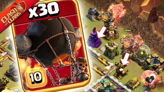 จะเป็นอย่างไร ถ้าใช้บอลลูนจรวด 30 ตัวตีวอร์ลีก? - Clash of Clans