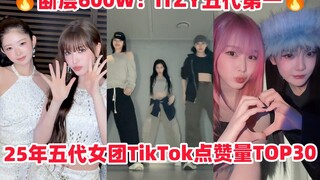 อันดับล่าสุดของเกิร์ลกรุ๊ปเจเนอเรชันที่ 5 บน TikTok! ITZY คว้าอันดับหนึ่งไปอย่างขาดลอย! Eunchae คว้า