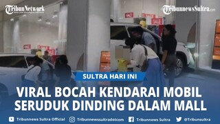 Bocah Tancap Gas Mobil yang Sedang Dipamerkan Dalam Mall, Dinding Diseruduk