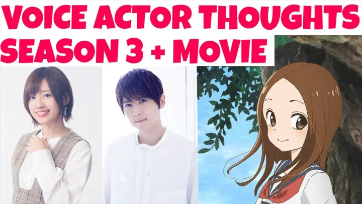 Cast and Staff React to Takagi-san Season 3 and Movie Announcement