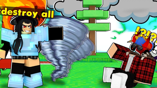 พวกเขาโกงโดยใช้ผู้ดูแลระบบเพื่อใช้ภัยพิบัติ (ROBLOX BEDWARS)