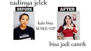 dari pada kalian cuman bisa ngehujat lebih baik kalian belajar makeup biar ga burik 🤭🤭😂