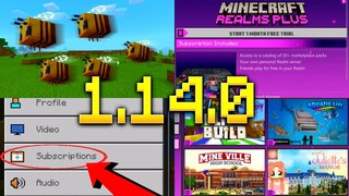 อัพเดท Minecraft 1.14.0 Official (ตัวเต็ม!!) - GamePlay | เพิ่ม Realms Plus เข้ามา! และเหล่าผึ้ง!?