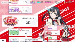 SIFAS Idol Channel Rankings [JP Week 6]