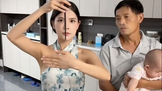 小姐姐筷子消失术，旁边大叔看出破绽！