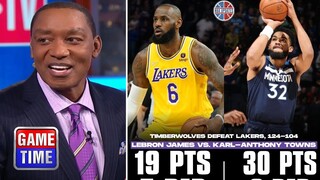 NBA GameTime reacts to Lakers lose again, final score 124-104 Timberwolves