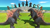 Godzilla VS Dark Itself | Gojira Godzilla Battle - Animal Revolt Battle Simulator